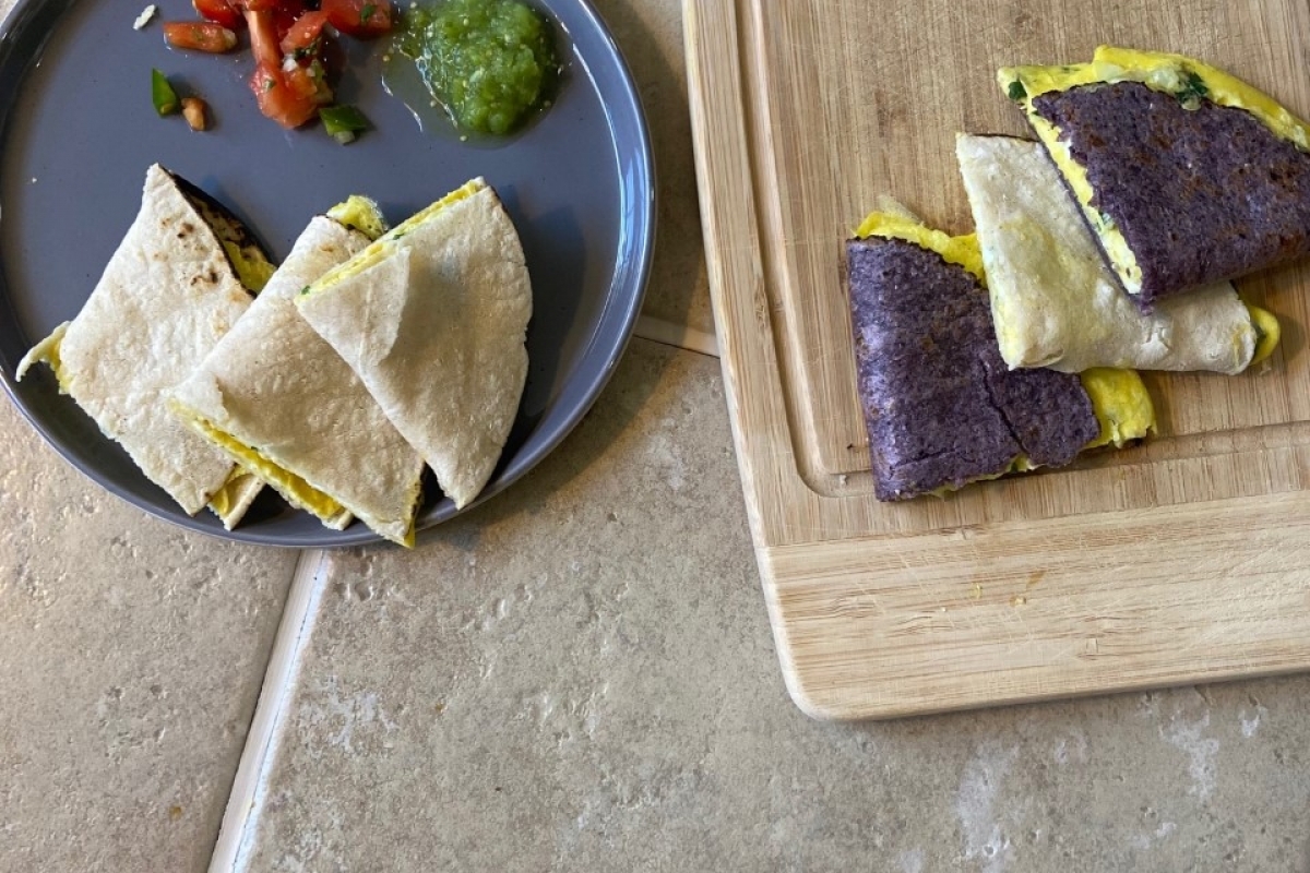 Breakfast Egg Quesadilla